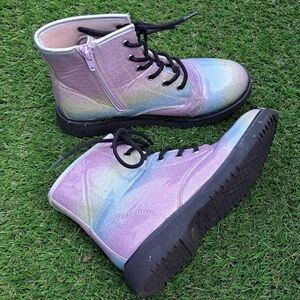 The Children's Place Multi Color Glitter Ankle Boots   Size 3